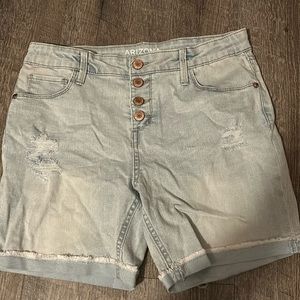 White wash Arizona jean shorts